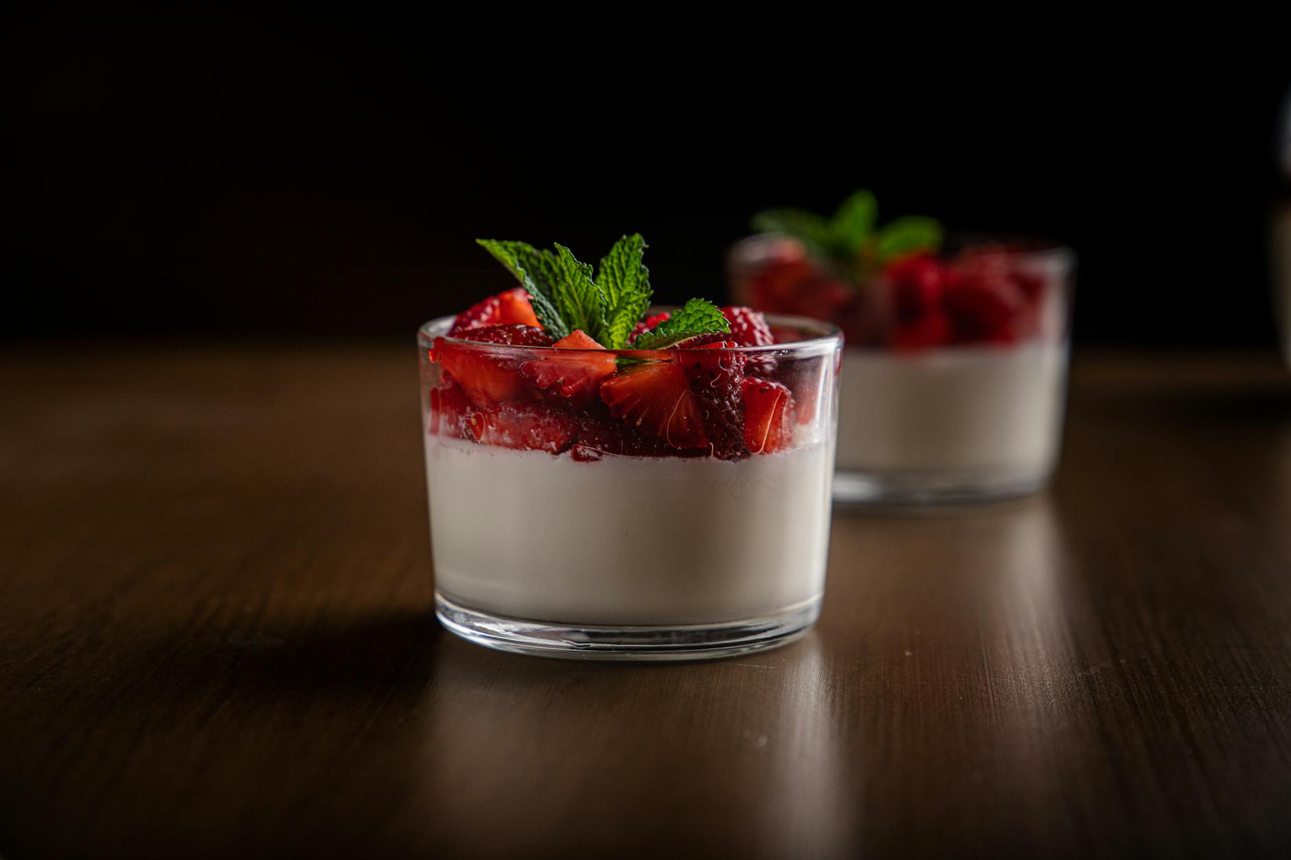 Panna cotta ai frutti di bosco